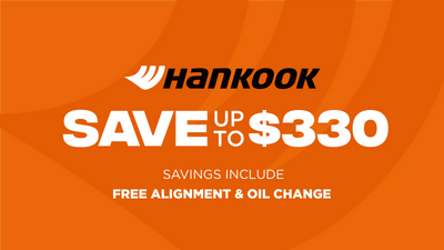 Save up to $330 on Hankook Tires
