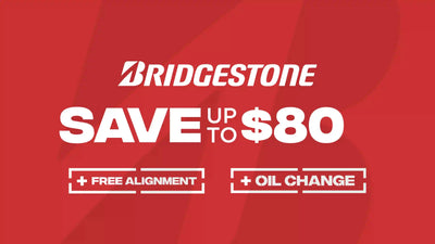 $80 Instant Savings on Bridgestone Tires