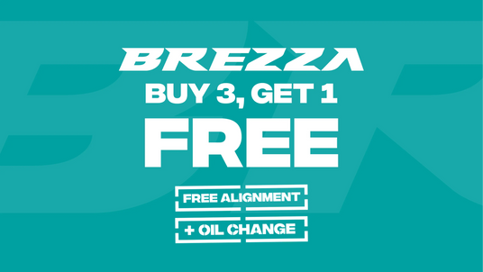 Brezza: Buy 3 Tires, Get 1 FREE, Plus a Free Alignment and a Free Oil Change!