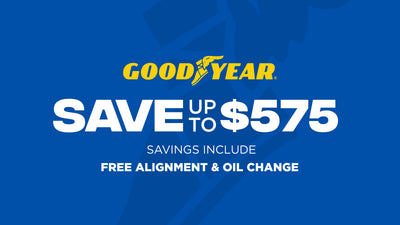 Save up to $575 on Goodyear Tires
