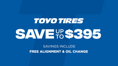 Save up to $395 on Toyo Tires