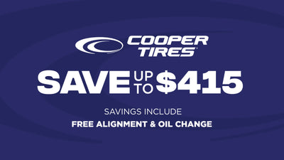 Save up to $415 on Cooper Tires
