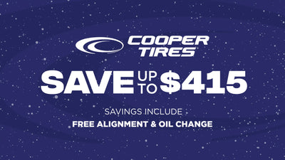Save up to $415 on Cooper Tires