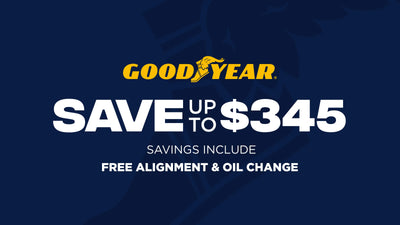 Save up to $345 on Goodyear Tires