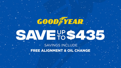 Save up to $435 on Goodyear Tires