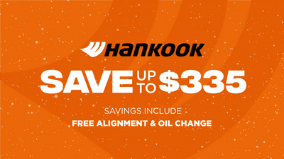 Save up to $335 on Hankook Tires