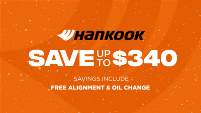 Save up to $340 on Hankook Tires