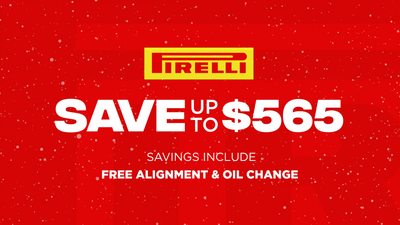 Save up to $565 on Pirelli Tires