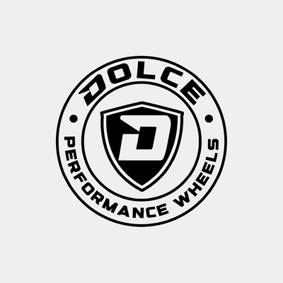 DOLCE Performance Wheels logo with bold shield emblem, representing custom aftermarket rims for cars and trucks focused on style and power.