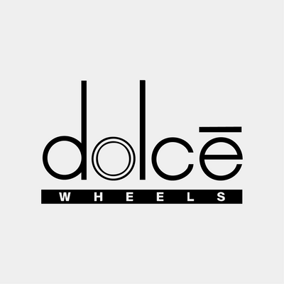 Dolce Wheels logo in modern black typography, representing luxury aftermarket rims and custom wheels for performance vehicles.