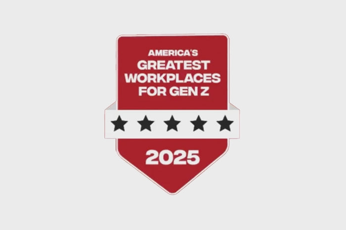 America's Greatest Workplaces for Gen Z 2025 badge featuring five stars, highlighting top-rated employers for young professionals.