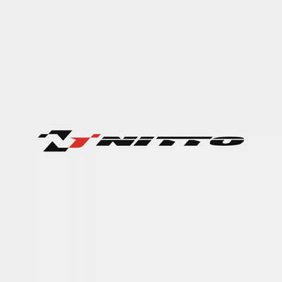 Nitto Tires logo representing high-performance tires for trucks, SUVs, and sport cars engineered for power and traction.