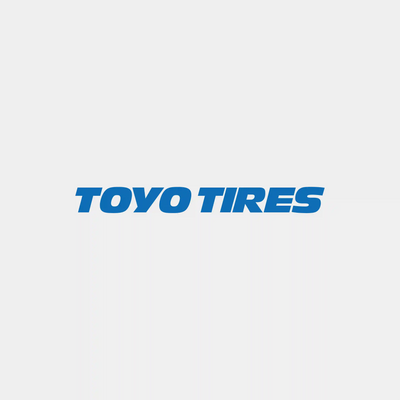 Blue Toyo Tires logo symbolizing performance tires for trucks, SUVs, and sport cars with superior traction and durability.