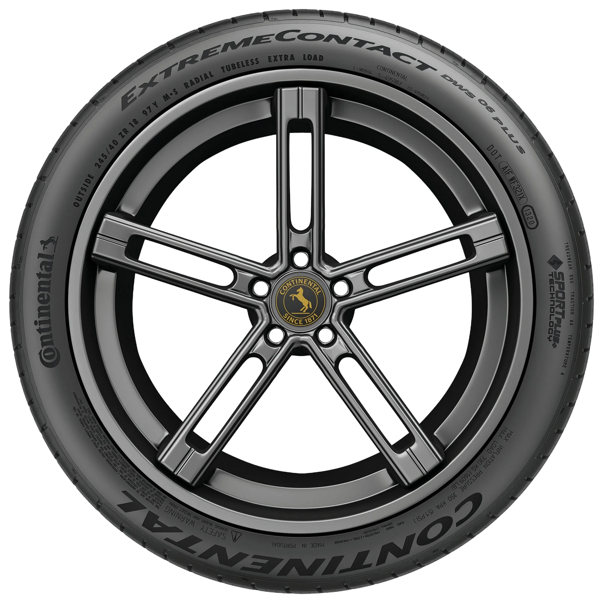 03-15573140000-Continental-General-ExtremeContact DWS06 Plus-255/35ZR20-Tire-Image03