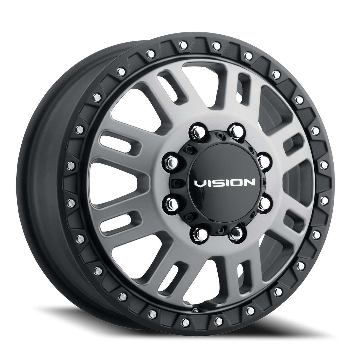 01-408A6681SGBLF-Vision-408 Manx 2 Dually-16x6-Wheel-Image01