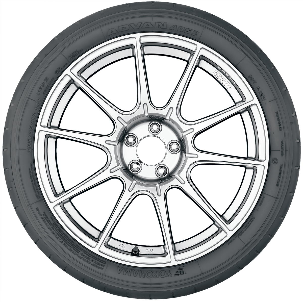 03-110105269-Yokohama-Advan A052-195/50R15-Tire-Image03