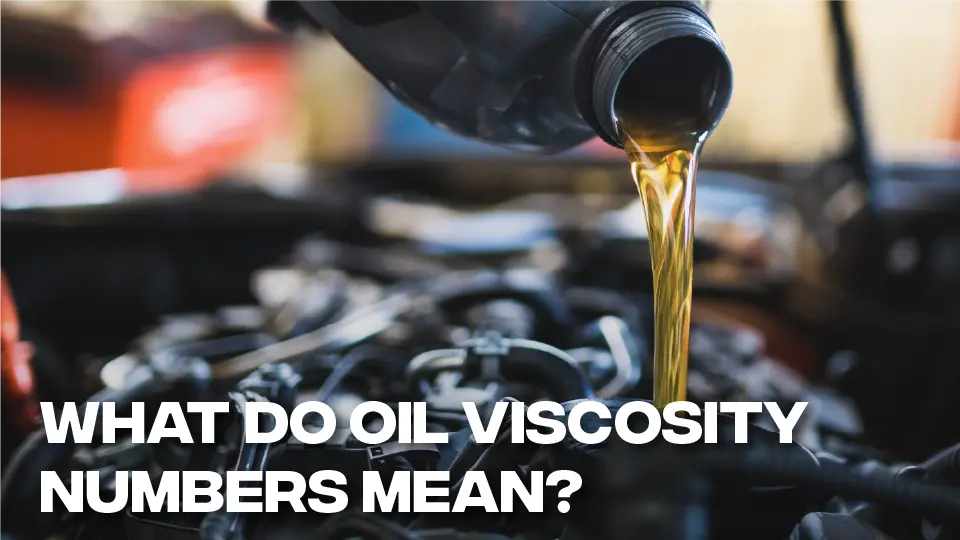 Pouring engine oil into an engine