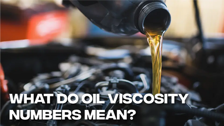 Pouring engine oil into an engine