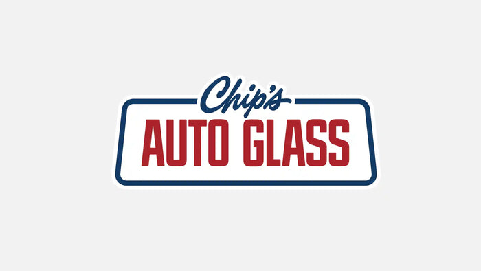 Chip’s Auto Glass logo featuring bold red and blue text, representing expert windshield and auto glass repair services.