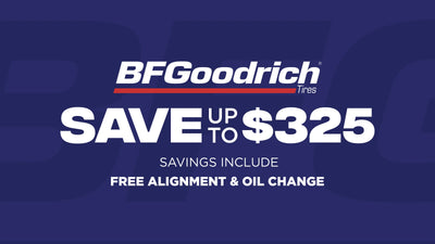 Save up to $325 on BFGoodrich Tires