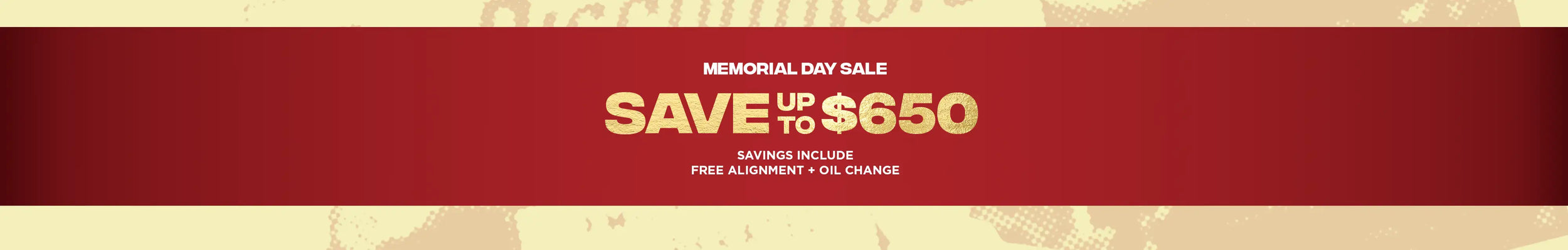 Tire Discounters promotional banner