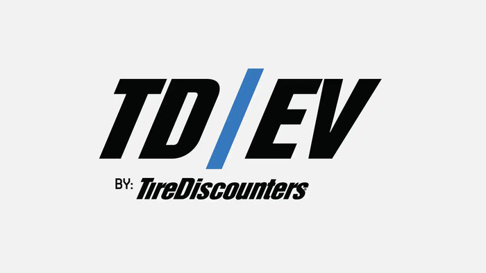 TD EV by Tire Discounters logo representing electric vehicle tire, battery, and service solutions for EV drivers.