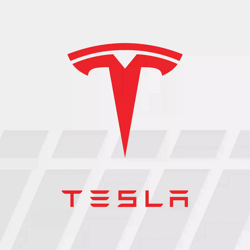 Red Tesla logo on light background — Tire Discounters offers EV tire and service solutions for Tesla vehicles and other electric models.