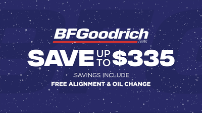 Save up to $335 on BFGoodrich Tires