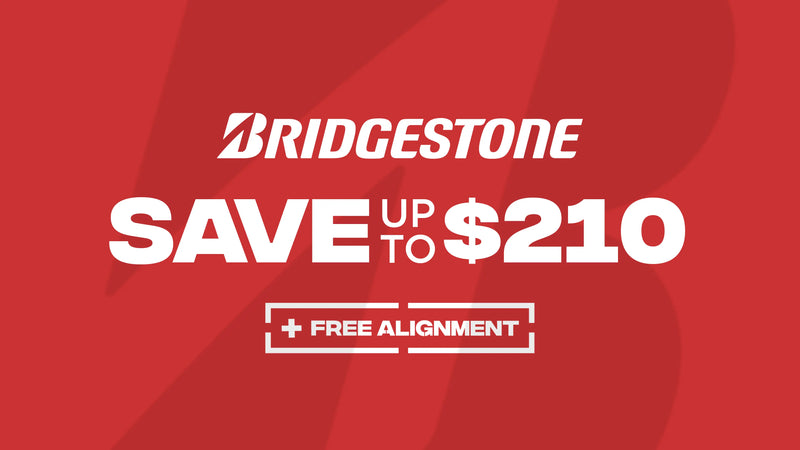Save up to $210 on Bridgestone Tires