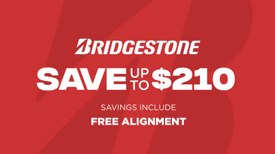 Save up to $210 on Bridgestone Tires