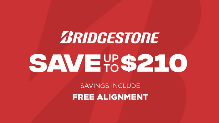 Save up to $210 on Bridgestone Tires