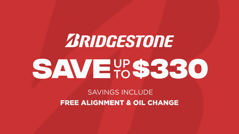 Save up to $330 on Bridgestone Tires