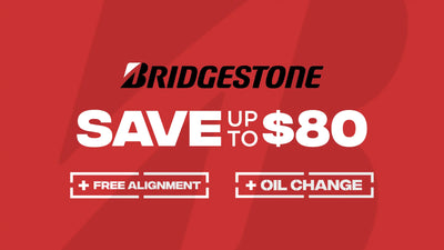 Up to $80 Rebate on Bridgestone Tires