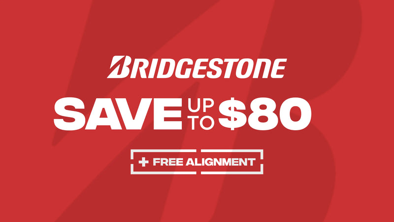 Save up to $80 on Bridgestone Tires