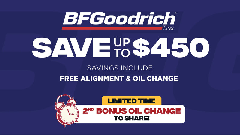 Save up to $450 on BFGoodrich Tires