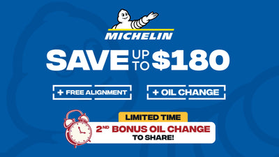 Save up to $180 on Michelin Tires