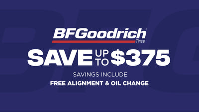 Save up to $375 on BFGoodrich Tires