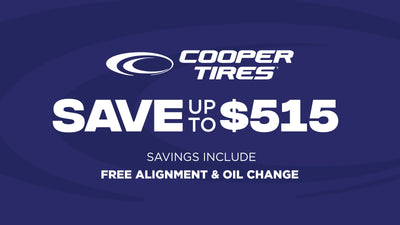 Save up to $515 on Cooper Tires