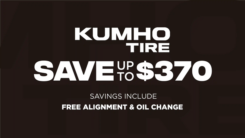 Save up to $420 on Kumho Tires