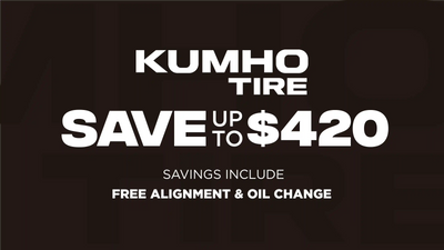 Save up to $420 on Kumho Tires