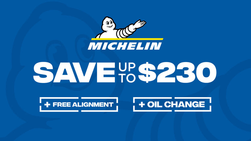 Save up to $230 on Michelin Tires