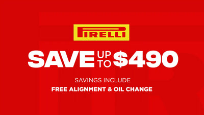 Save up to $490 on Pirelli Tires