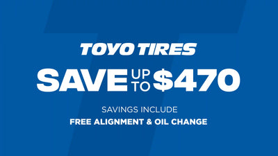 Save up to $470 on Toyo Tires