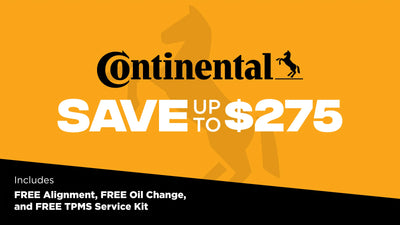 Save up to $275 on Continental Tires