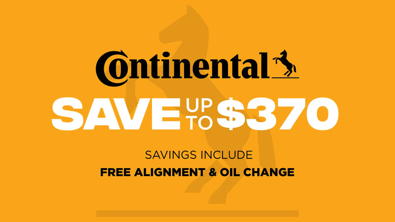 Save up to $370 on Continental Tires