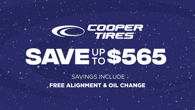 Save up to $565 on Cooper Tires