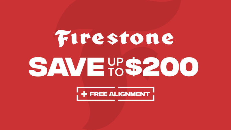 Save up to $200 on Firestone Tires