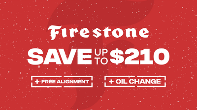 Save up to $210 on Firestone Tires