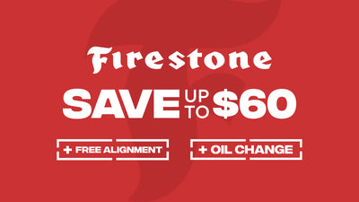 Save up to $60 on Firestone Tires