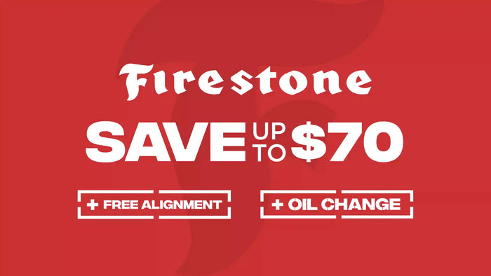 Save up to $70 on Firestone Tires